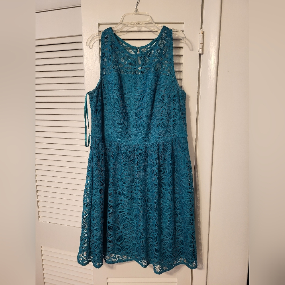 Teal women's dress size 12
